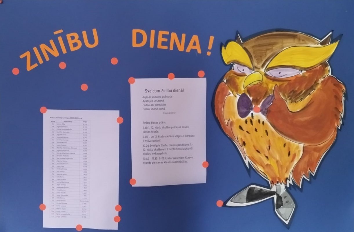 Zinību dienas pasākums 2.septembrī